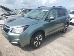 Subaru salvage cars for sale: 2018 Subaru Forester 2.5I Premium