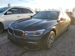 Salvage cars for sale at Cahokia Heights, IL auction: 2018 BMW 750 XI