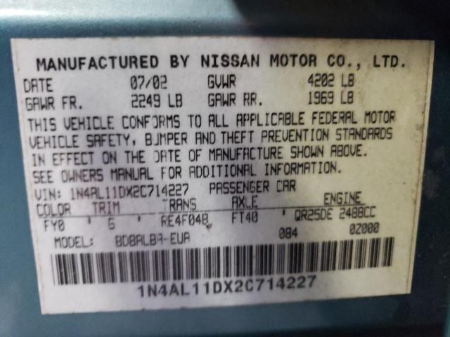 2002 Nissan Altima Base