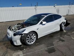 Salvage cars for sale at Van Nuys, CA auction: 2020 Tesla Model 3