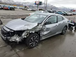 Salvage cars for sale at Farr West, UT auction: 2017 Honda Civic LX