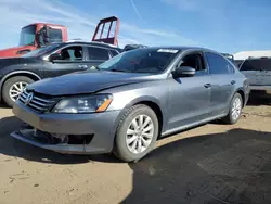 Salvage cars for sale from Copart Brighton, CO: 2013 Volkswagen Passat S