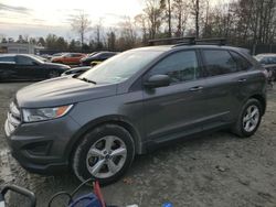 Salvage cars for sale at Waldorf, MD auction: 2015 Ford Edge SE