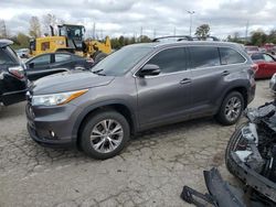 2015 Toyota Highlander XLE en venta en Bridgeton, MO