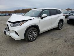 Salvage cars for sale at Assonet, MA auction: 2021 Toyota Highlander Platinum