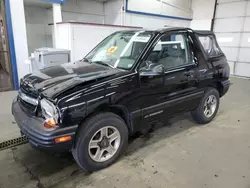 Chevrolet salvage cars for sale: 2002 Chevrolet Tracker