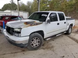 Chevrolet salvage cars for sale: 2007 Chevrolet Silverado C1500 Classic Crew Cab