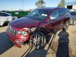 Salvage cars for sale at Woodhaven, MI auction: 2020 Jeep Grand Cherokee Limited