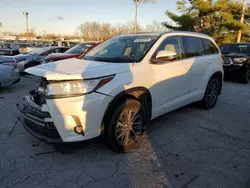 Toyota Highlander salvage cars for sale: 2018 Toyota Highlander SE