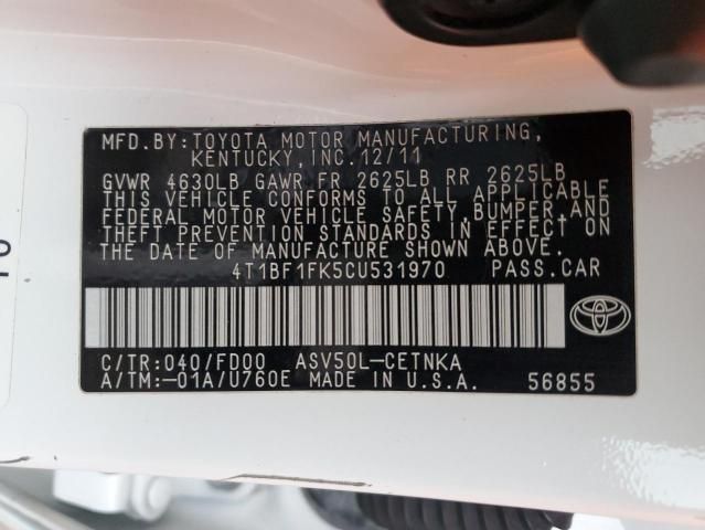 2012 Toyota Camry Base