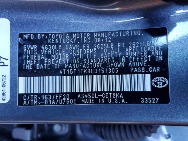 2012 Toyota Camry Base