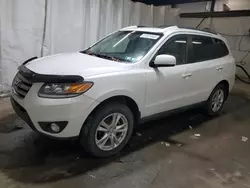 Salvage cars for sale at Ebensburg, PA auction: 2012 Hyundai Santa FE Limited