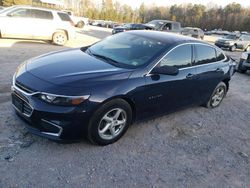 Salvage cars for sale from Copart Charles City, VA: 2018 Chevrolet Malibu LS