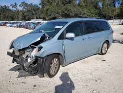 Salvage cars for sale at Ocala, FL auction: 2015 Toyota Sienna XLE