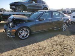 Salvage cars for sale at San Martin, CA auction: 2013 Mercedes-Benz C 250