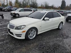 Mercedes-Benz salvage cars for sale: 2012 Mercedes-Benz C 250