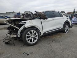 Salvage cars for sale at Bakersfield, CA auction: 2021 Ford Explorer Platinum