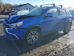 Salvage cars for sale at York Haven, PA auction: 2017 Mitsubishi Outlander Sport ES