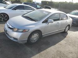 Honda Civic salvage cars for sale: 2009 Honda Civic Hybrid