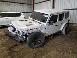 Salvage cars for sale at Houston, TX auction: 2018 Jeep Wrangler Unlimited Rubicon