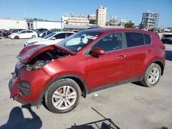 Salvage cars for sale from Copart New Orleans, LA: 2018 KIA Sportage LX