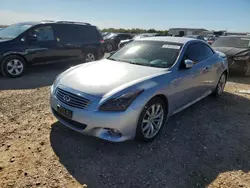 Salvage cars for sale at San Antonio, TX auction: 2013 Infiniti G37 Sport