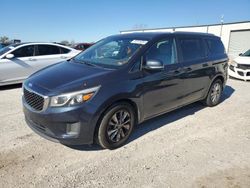 Salvage cars for sale at Kansas City, KS auction: 2016 KIA Sedona LX