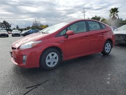 Salvage cars for sale at San Martin, CA auction: 2011 Toyota Prius