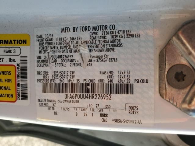 2017 Ford Fusion S Hybrid