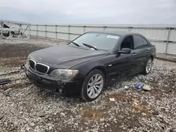 Salvage cars for sale at Earlington, KY auction: 2007 BMW 750 I