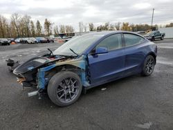 Salvage cars for sale from Copart Portland, OR: 2021 Tesla Model 3