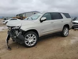 Salvage cars for sale from Copart Amarillo, TX: 2022 Chevrolet Tahoe K1500 High Country