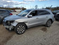 Salvage cars for sale at Bridgeton, MO auction: 2016 Acura MDX Technology