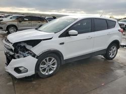 Salvage cars for sale from Copart Grand Prairie, TX: 2019 Ford Escape SE