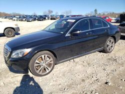 Salvage cars for sale at West Warren, MA auction: 2017 Mercedes-Benz C 300 4matic