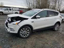 Salvage cars for sale from Copart Arlington, WA: 2017 Ford Escape Titanium