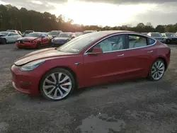 Salvage cars for sale at Mocksville, NC auction: 2018 Tesla Model 3