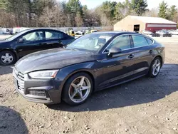 Salvage cars for sale at Mendon, MA auction: 2018 Audi A5 Premium Plus S-Line