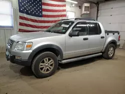 Salvage cars for sale from Copart Lyman, ME: 2010 Ford Explorer Sport Trac XLT