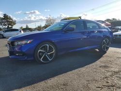 Salvage cars for sale at San Martin, CA auction: 2019 Honda Accord Sport