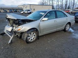 Salvage cars for sale at Arlington, WA auction: 2002 Toyota Camry LE