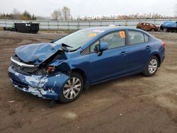 Carros salvage sin ofertas aún a la venta en subasta: 2012 Honda Civic LX