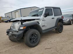 Salvage cars for sale at Amarillo, TX auction: 2022 Jeep Wrangler Sport