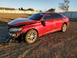 Salvage cars for sale at American Canyon, CA auction: 2021 Honda Accord LX