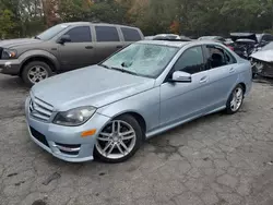 Salvage cars for sale at Austell, GA auction: 2013 Mercedes-Benz C 250