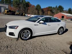 Salvage cars for sale at Mendon, MA auction: 2019 Audi A5 Premium