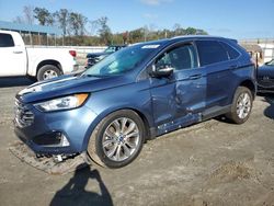 Salvage cars for sale at Spartanburg, SC auction: 2019 Ford Edge Titanium