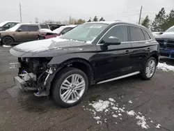 Salvage cars for sale at Denver, CO auction: 2018 Audi Q5 Premium Plus