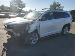 2016 Toyota Highlander Limited en venta en San Martin, CA