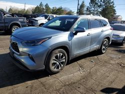 Salvage cars for sale at Denver, CO auction: 2022 Toyota Highlander XLE